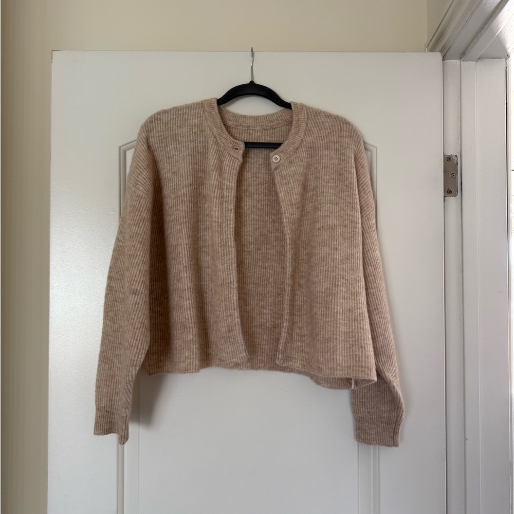 Daily Drills Tan Women's Cardigan
